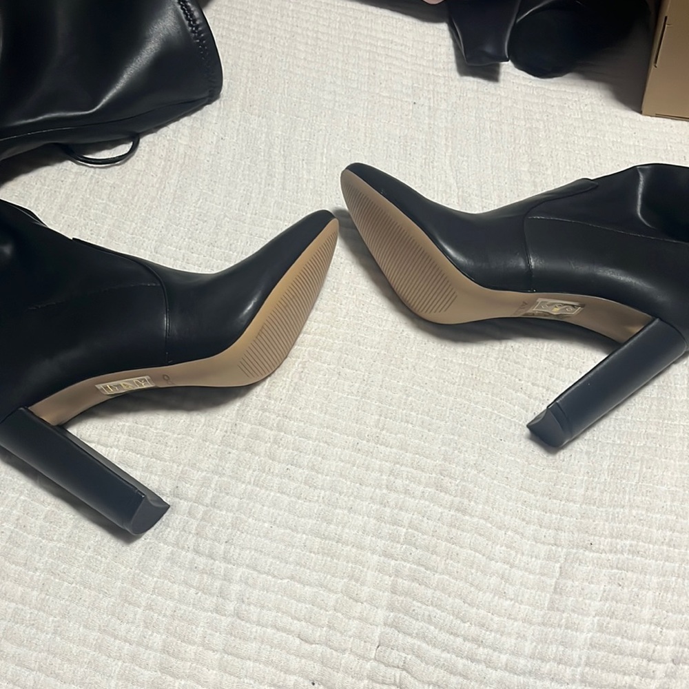 Black knee high boots